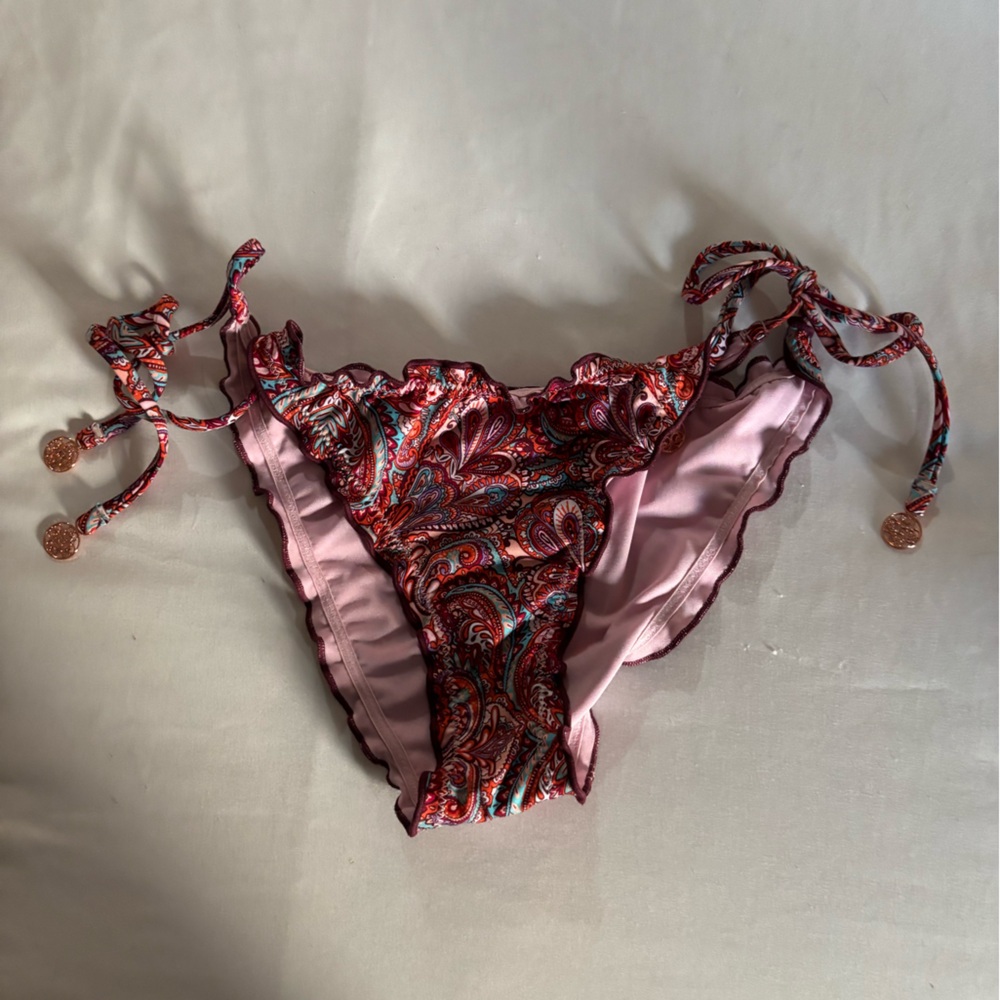 Paisley Print Bikini Top